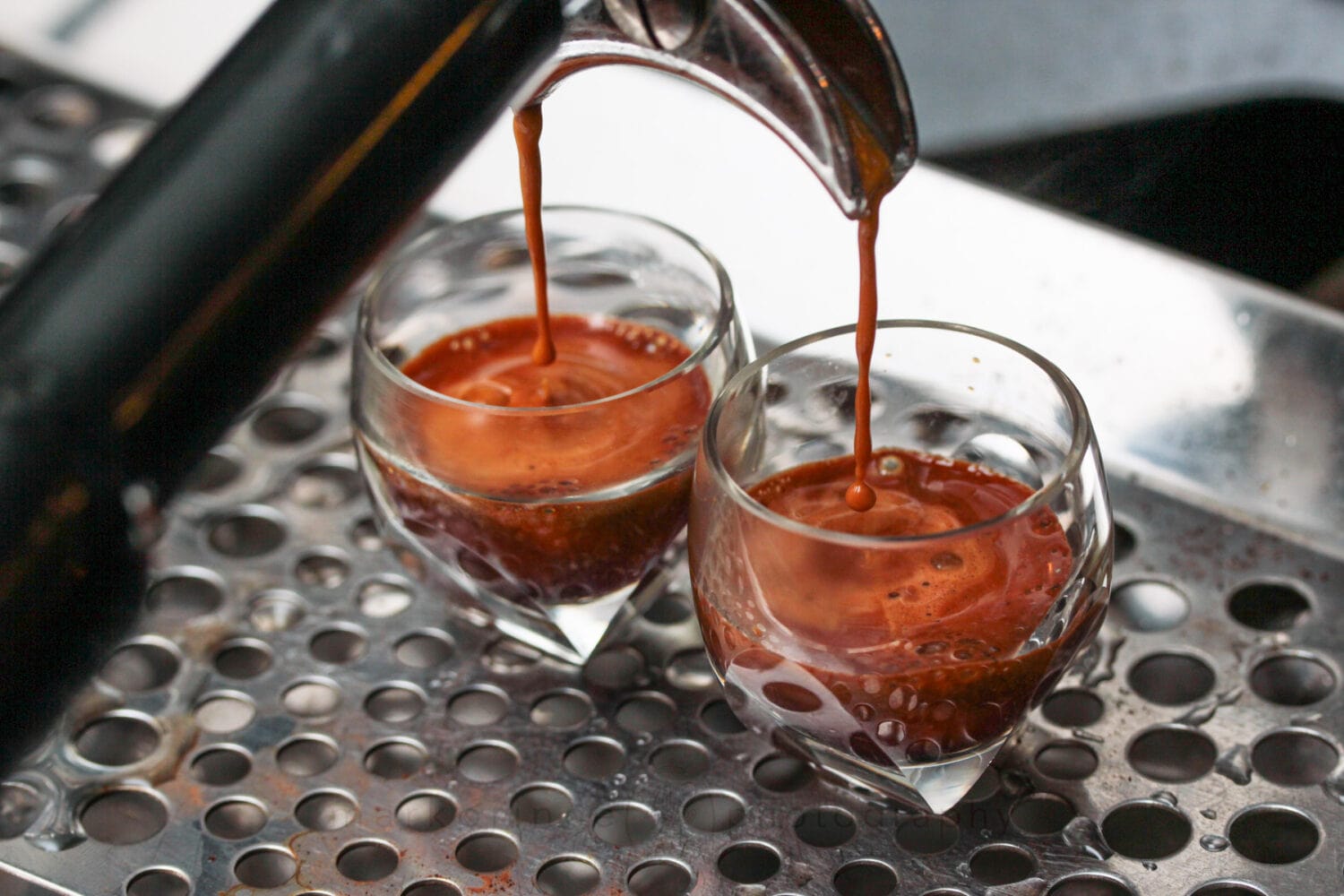 Espresso pouring